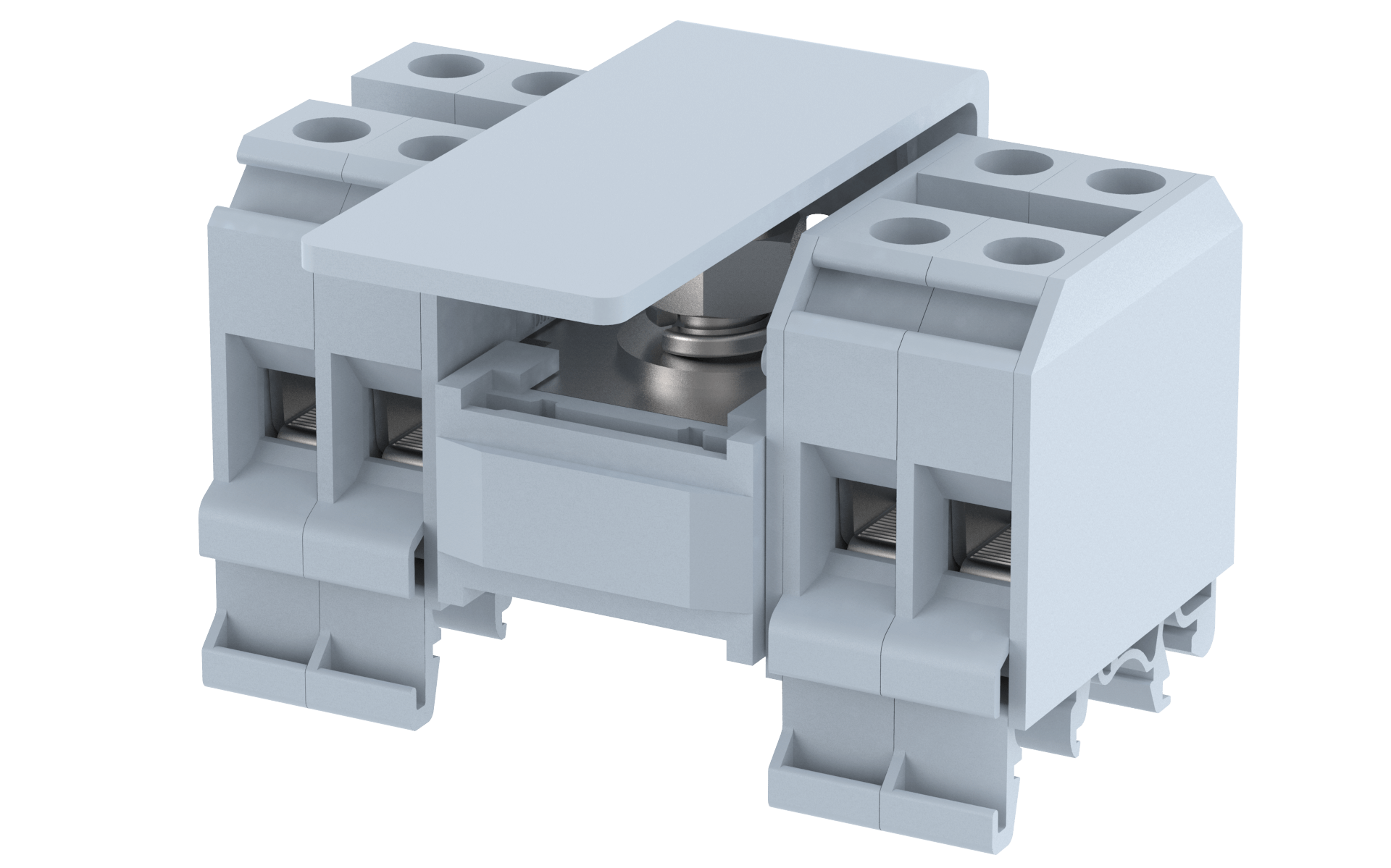 DBK1X4 Terminal Blocks 1 nut connection for IC & Screw clamp connection for OG Distribution Block Manufacturer and Supplier in India – Elmex 