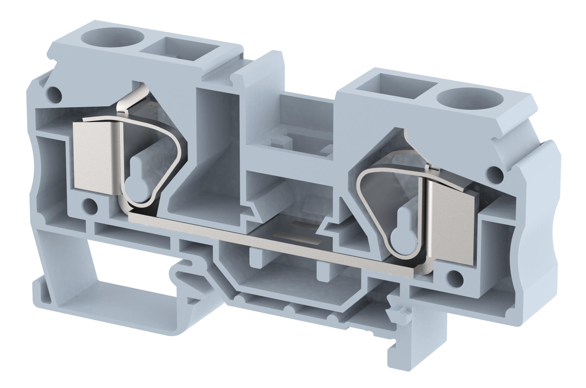 DST16 Terminal Blocks Spring Cage Connection Feed Through Terminal Blocks Manufacturer and Supplier in India – Elmex 