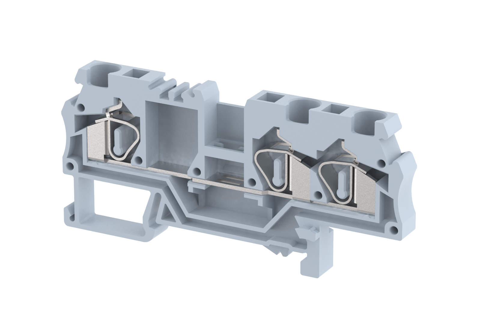 DST4-1X2 Terminal Blocks Spring Cage Connection Multi Conductor Terminal Blocks Manufacturer and Supplier in India – Elmex 