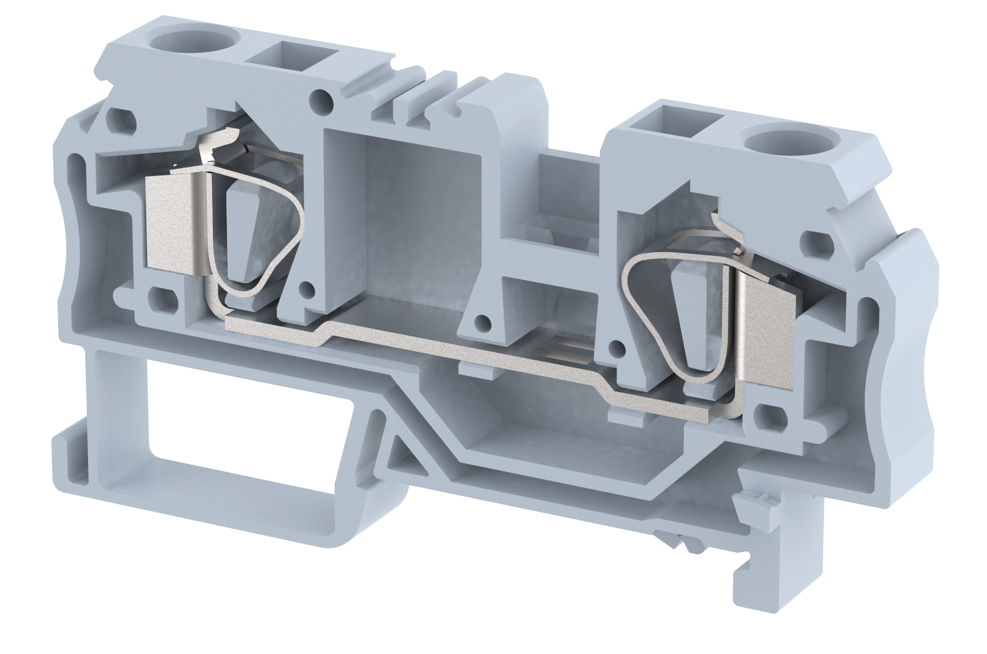 DST6 Terminal Blocks Spring Cage Connection Feed Through Terminal Blocks Manufacturer and Supplier in India – Elmex 