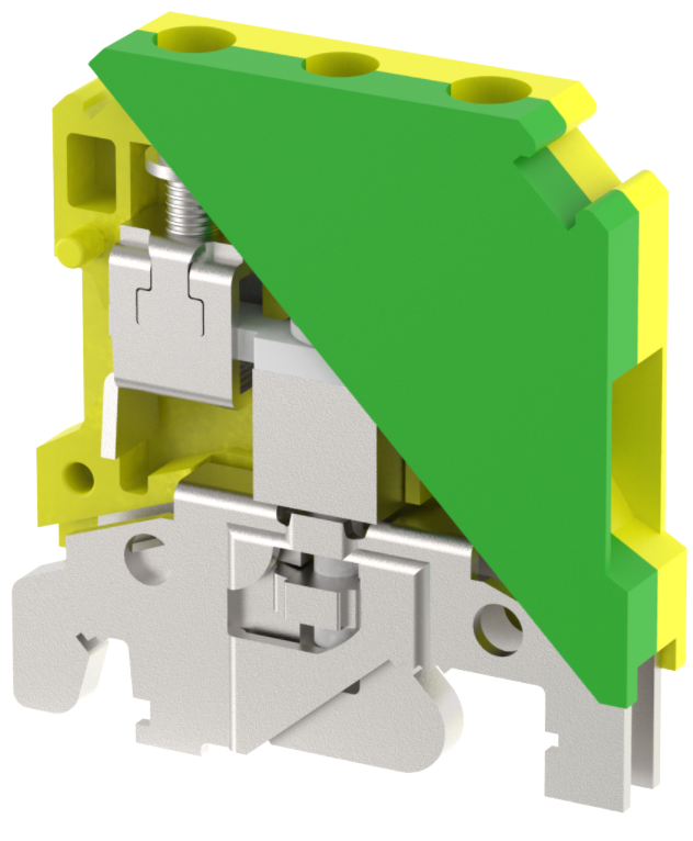 ET10 Terminal Blocks Screw Connection Ground Terminal Blocks Manufacturer and Supplier in India – Elmex 