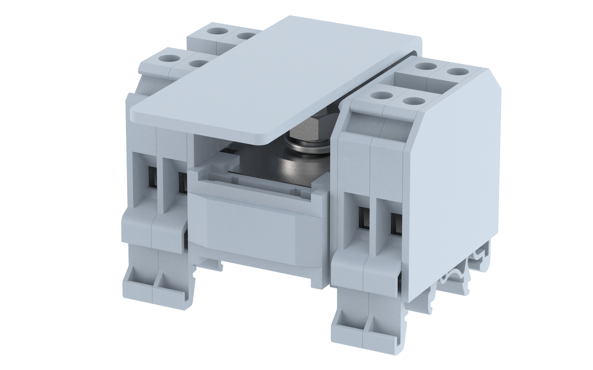 FDBK1X4 Terminal Blocks 1 nut connection for IC & Screw clamp connection for OG Distribution Block Manufacturer and Supplier in India – Elmex 