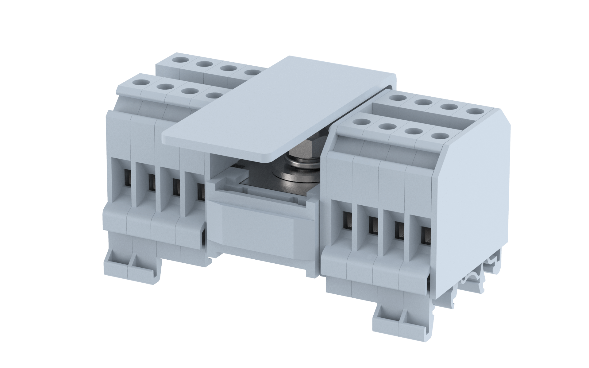 FDBK1X8 Terminal Blocks 1 nut connection for IC & Screw clamp connection for OG Distribution Block Manufacturer and Supplier in India – Elmex 