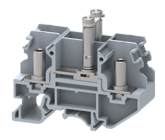 KLTDM4-2WAY Terminal Blocks Bolt Connection Test Disconnect Terminal Blocks Manufacturer and Supplier in India – Elmex 