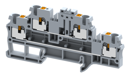 PQ4-2T Terminal Blocks Push In Connection Multi Level Terminal Blocks Manufacturer and Supplier in India – Elmex 