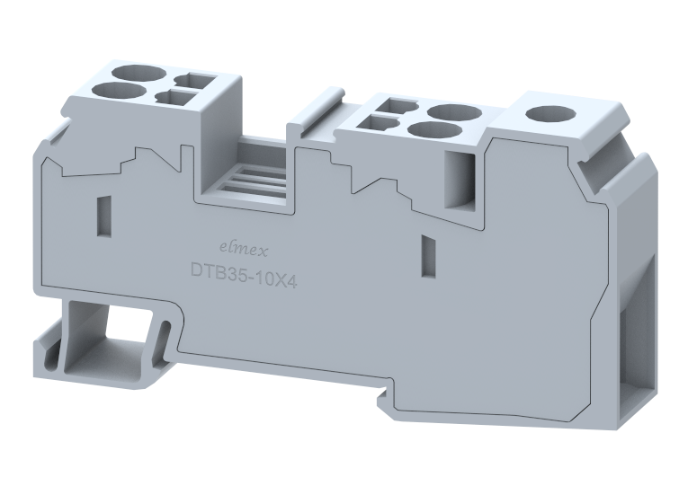 DTB35-10X4 Terminal Blocks Spring Cage Connection Manufacturer and Supplier in India – Elmex 